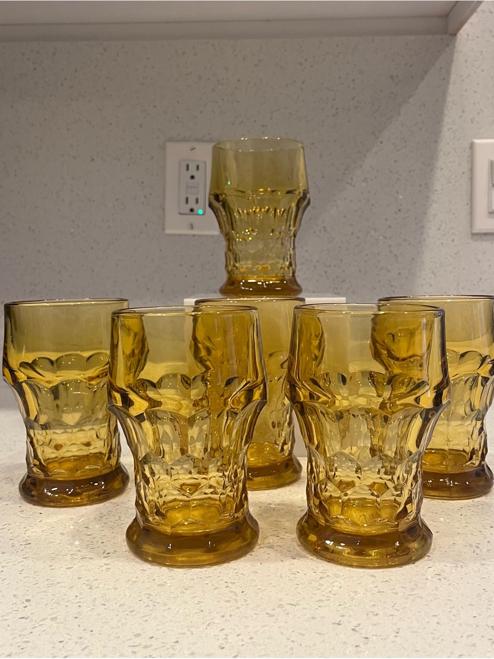 Vintage Georgian Tumblers by Viking Glass Set of 6